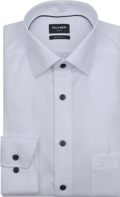 Olymp Chemise Luxor Diamond Twill Blanche Product