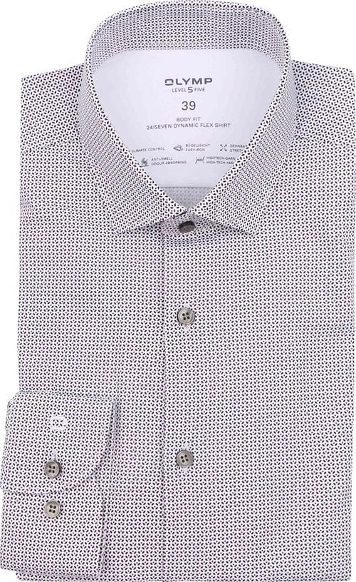 OLYMP Hemd Level 5 24/Seven Muster Blau Product