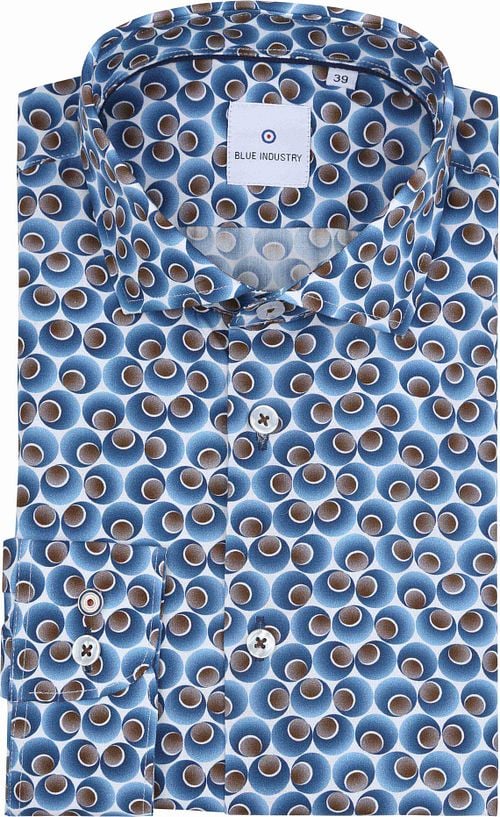 Blue Industry Hemd Druck Kobaltblau Product