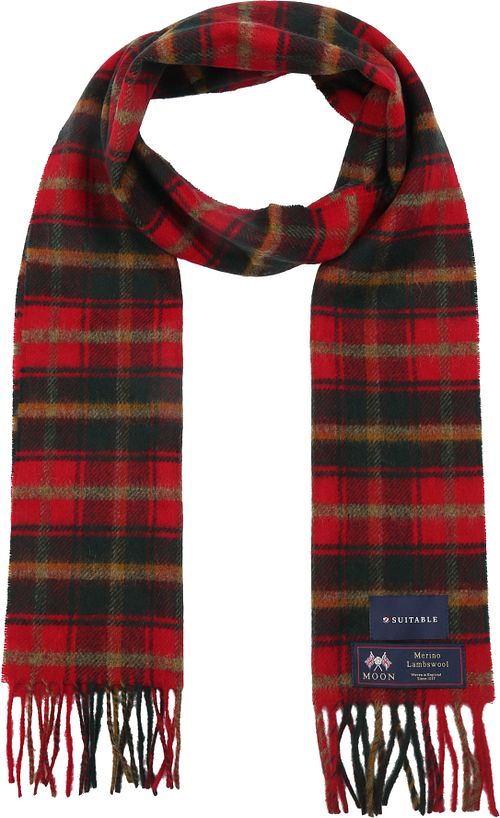 Suitable Scarf Checkered Merino Red Product