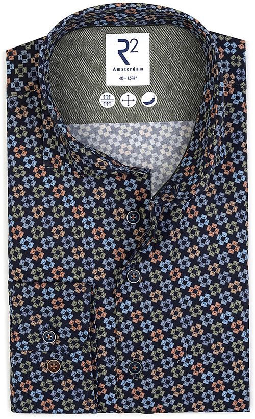 R2 Shirt Printed Sofas Multicolour Navy Product