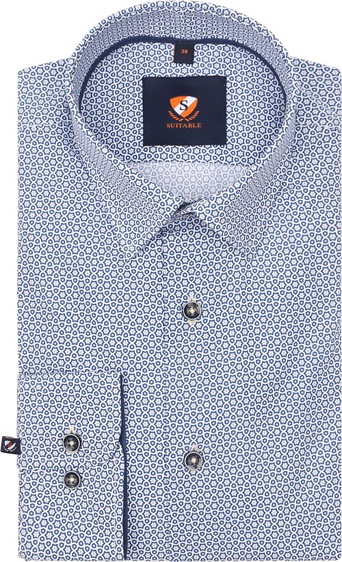 Suitable Shirt Print Blue 267-9 Product