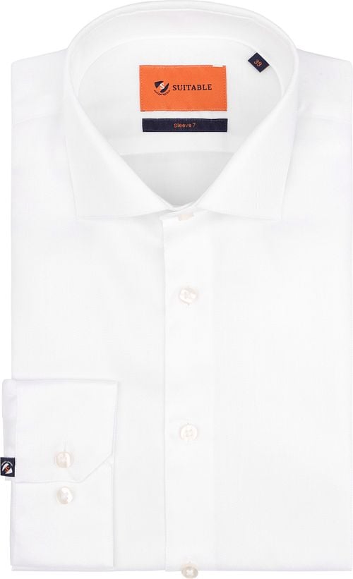 Suitable Shirt Extra Long Sleeves Twill White Product