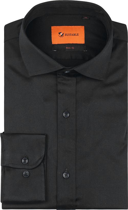 Suitable Satin Shirt Black Product