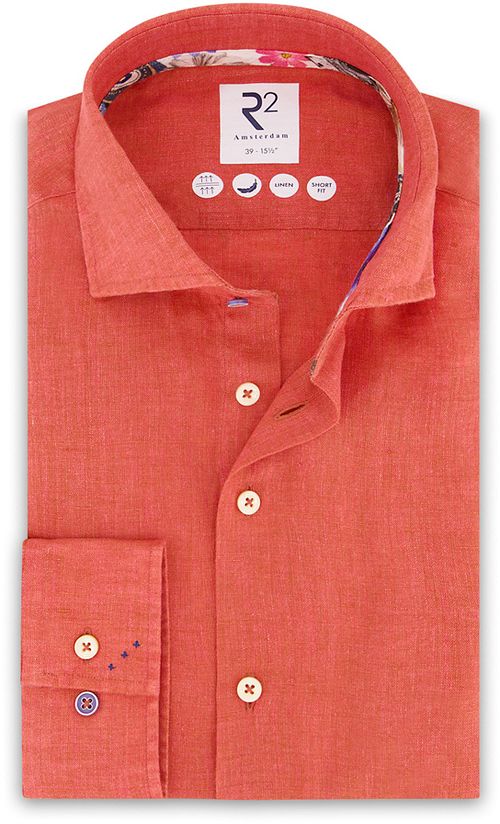 R2 Linen Shirt Orange Product