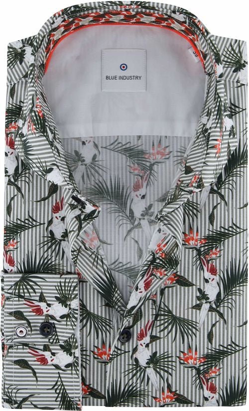 Blue Industry Shirt Parrot Green Product