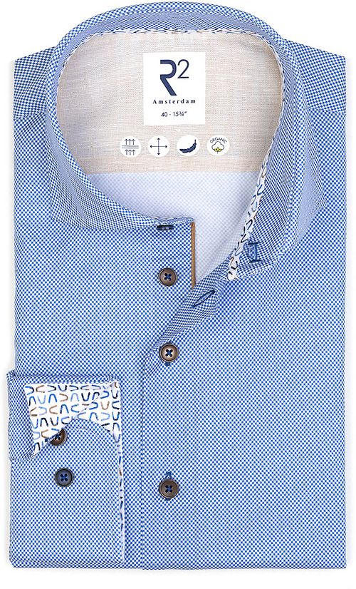 R2 Chemise Impression Bleu Product