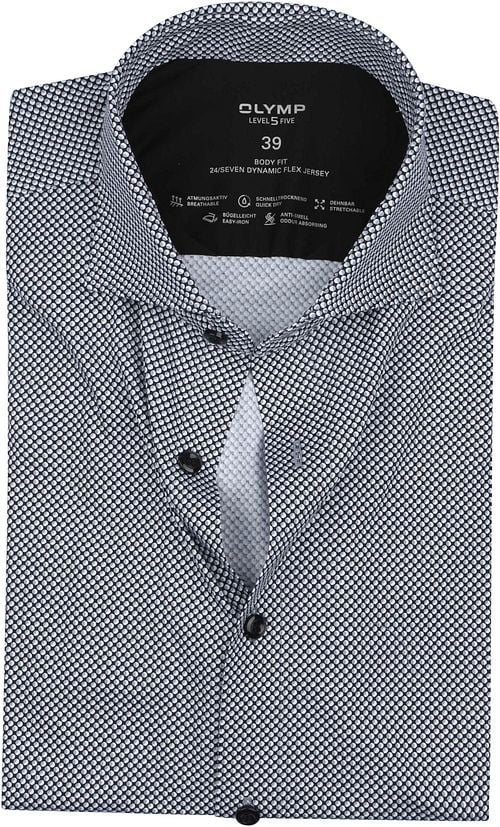 OLYMP Level Five Hemd Kreise Schwarz Product