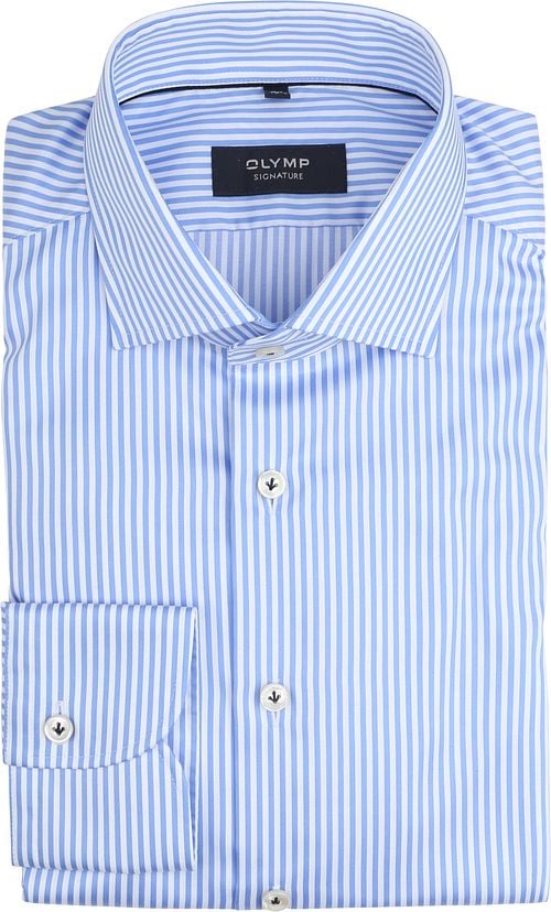 Olymp Signature Shirt Stripes Light Blue Product