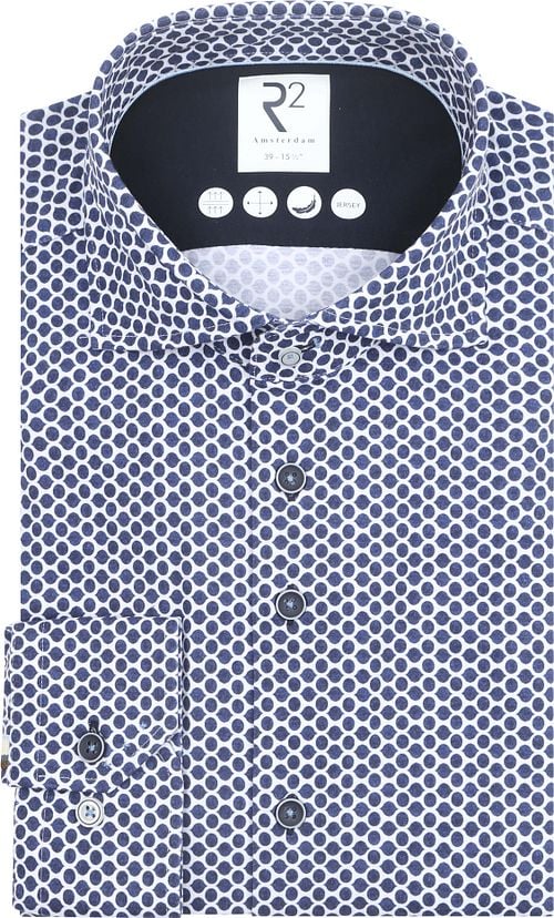 R2 Hemd Jersey Shaped Impression Blau