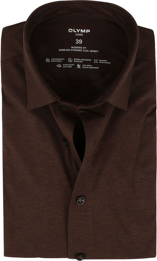 OLYMP Luxor Overhemd Modern Fit Bruin Product