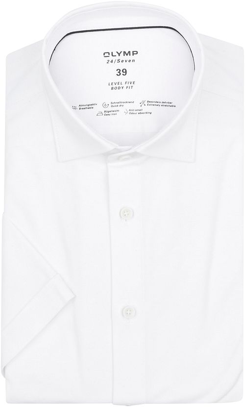 OLYMP Short Sleeve Shirt Level 5 24/Seven White Product