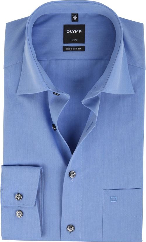 OLYMP Luxor Bügelfrei Hemd Modern Fit Blau Product
