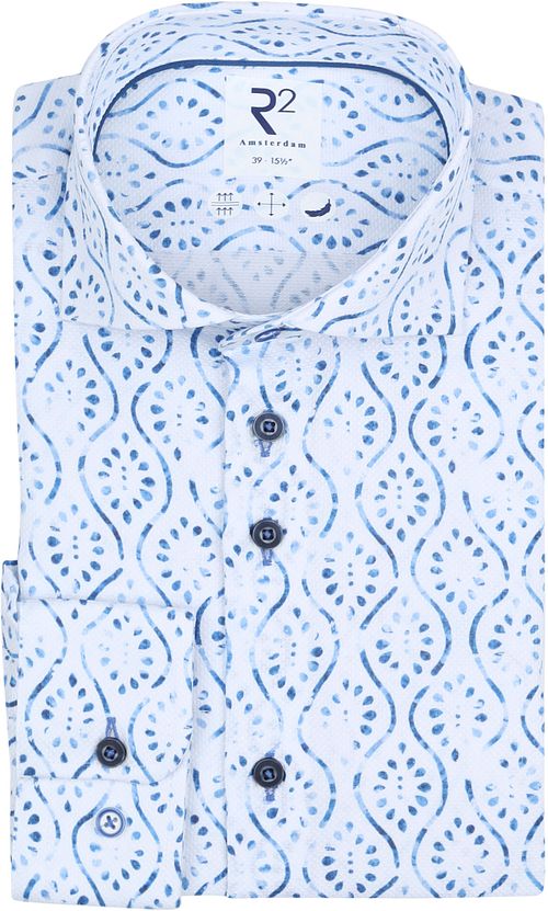 R2 Shirt Print Light Blue Product