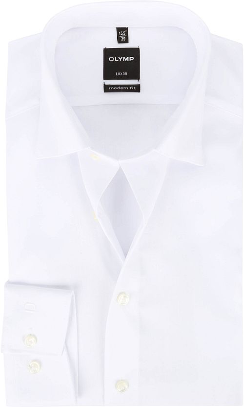 OLYMP Luxor Modern Fit Shirt Plain White Product