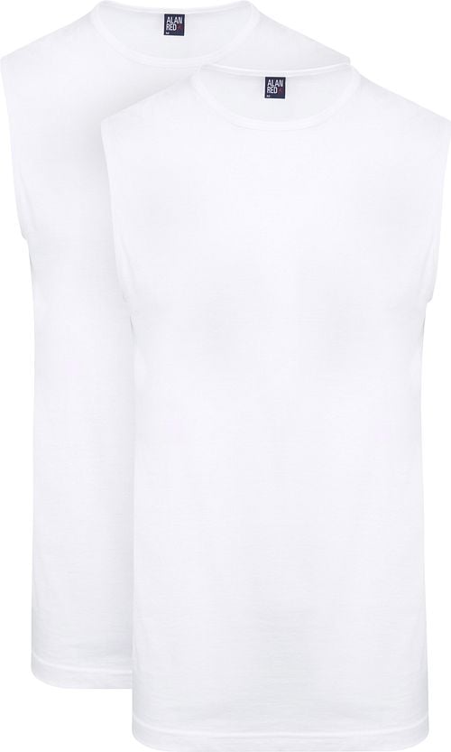Alan Red Débardeur Sans Manches T-Montana Blanc (lot de 2) Product