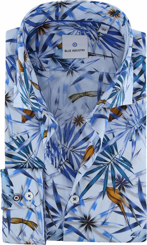 Blue Industry Hemd Tropisch Blau Product / Detail
