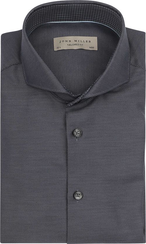 John Miller Shirt Contrast Anthracite Product