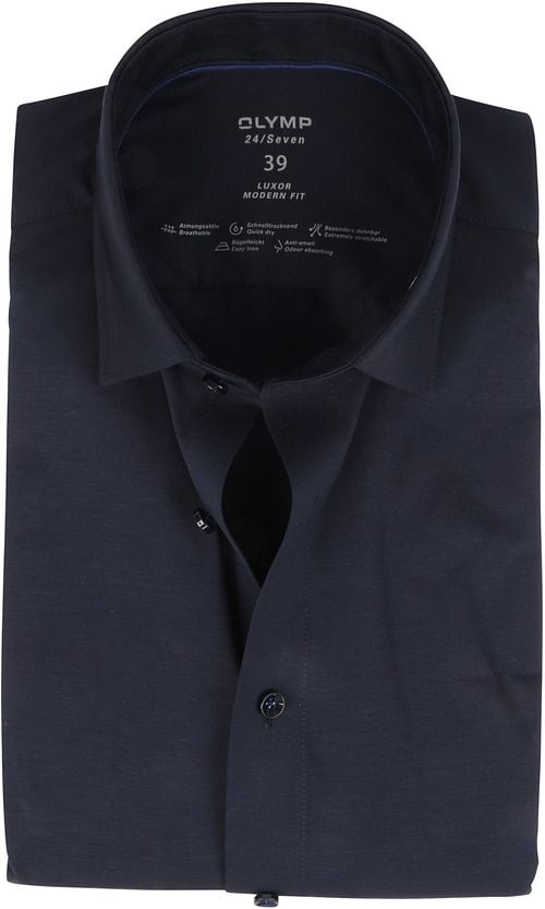 OLYMP Luxor Jersey Stretch Hemd 24/Seven Dunkelblau Product