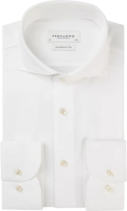 Profuomo Overhemd Japanese Knitted Wit Product