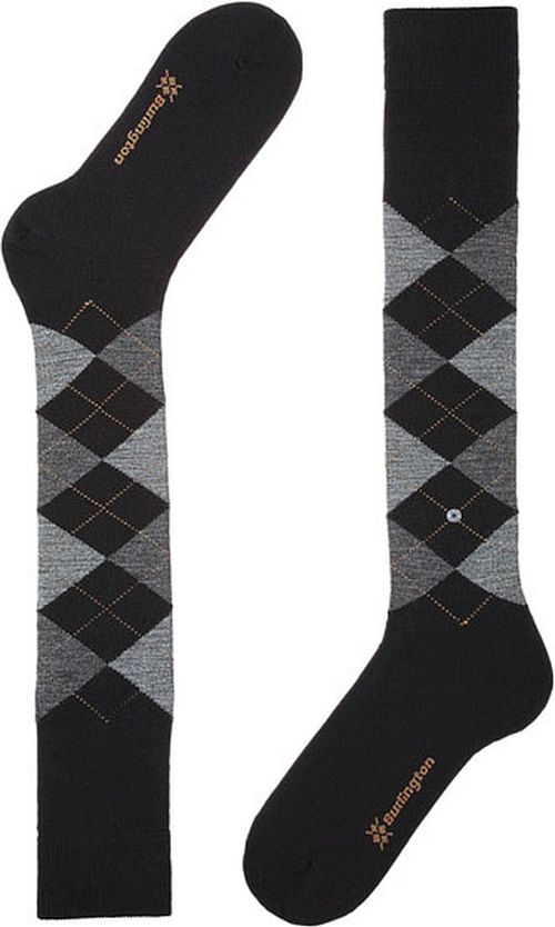 Burlington Edinburgh Knee Socks Wol Blend Black 3000 Product