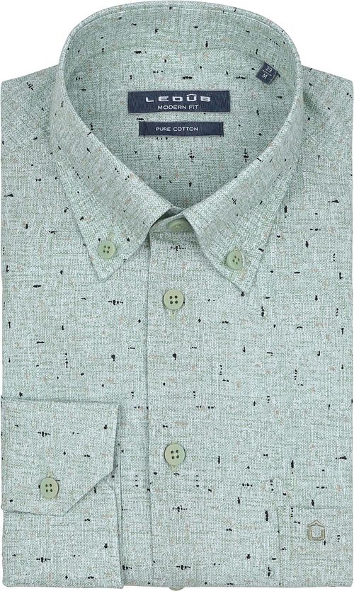 Ledub Shirt Print Green Chest Pocket Product