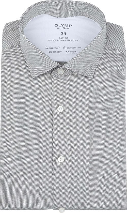 OLYMP Shirt Level 5 24/Seven Grey Green Product