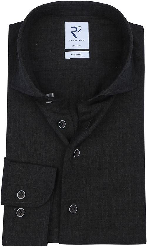 R2 Wool Shirt Anthracite Product