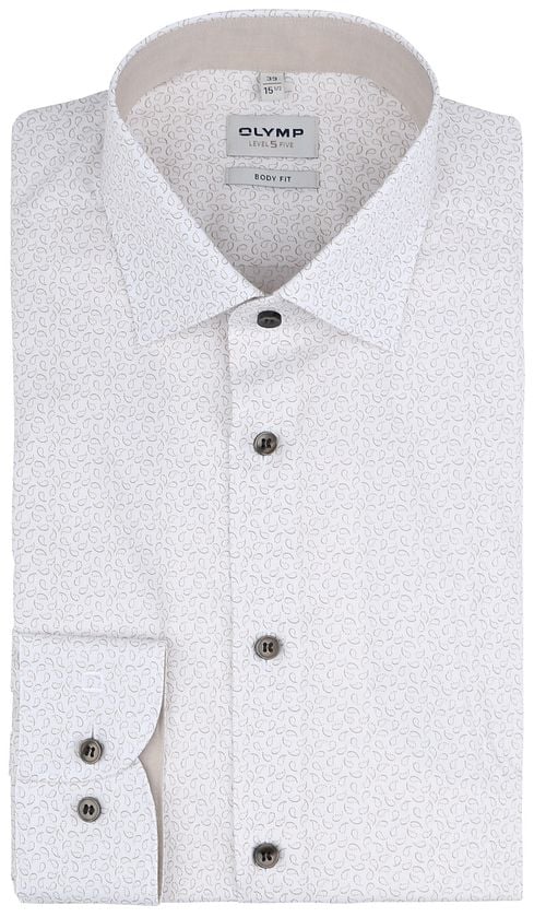 OLYMP Shirt Level 5 Print Light Beige Product