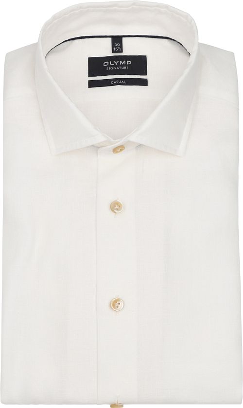 Olymp Chemise Signature De Lin Champagne