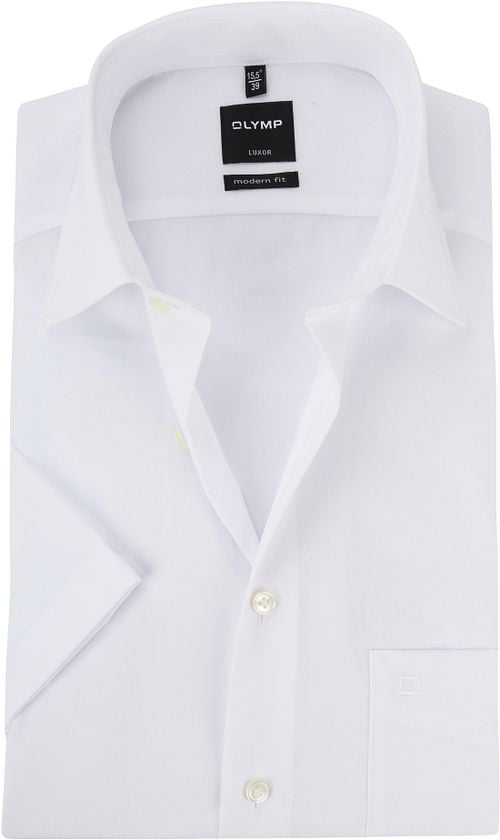 OLYMP Shirt Luxor Modern Fit Short Sleeve White Product / Detail