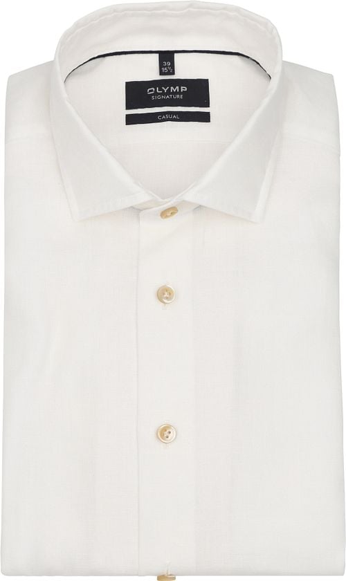 OLYMP Signature Hemd Leinen Champagne
