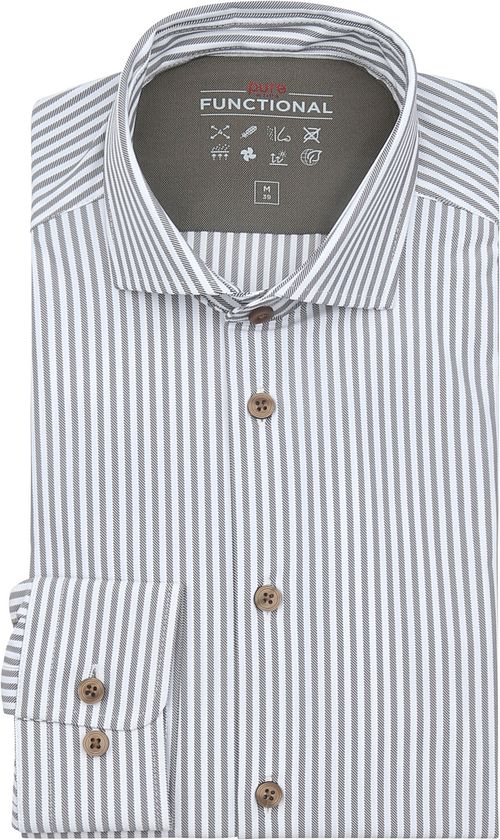 Pure The Functional Shirt Super Stretch Stripes Brown Product