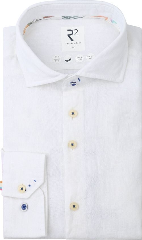 R2 Overhemd Linen Blend White Product