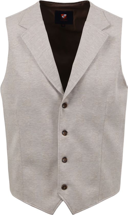 Suitable Gilet Sable A Carreaux Product