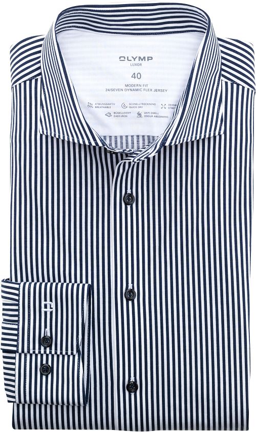 Olymp Luxor Shirt Stripes Navy Product