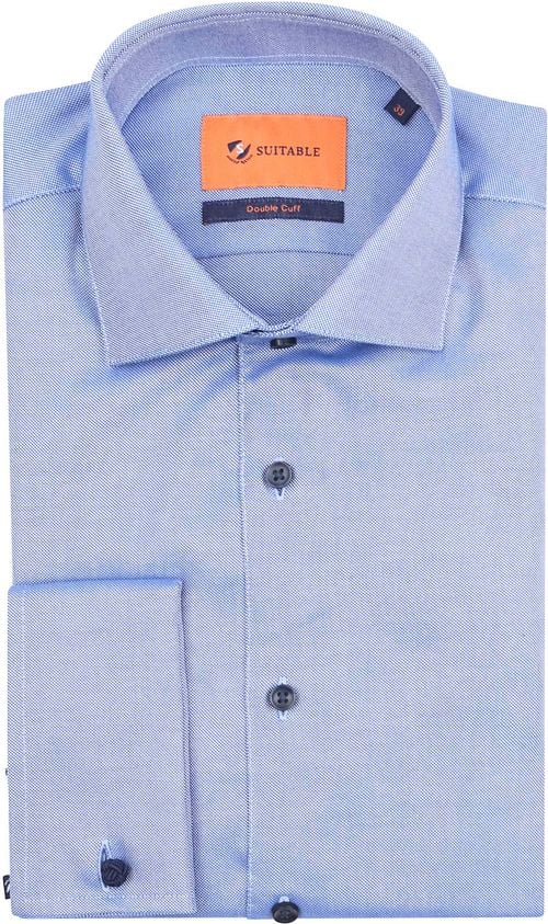 Suitable Overhemd Fijne Ruit Blauw DM22-02 Product