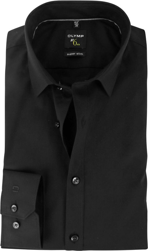 OLYMP No'6 six Hemd Super Slim Fit Schwarz Product