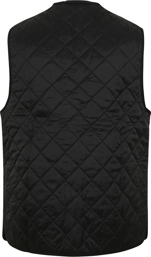 Barbour Waistcoat Quilted Zip-in Black Product / Achterkant