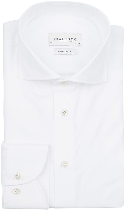 Profuomo Hadleighs Royal Twill Shirt No6 White Product