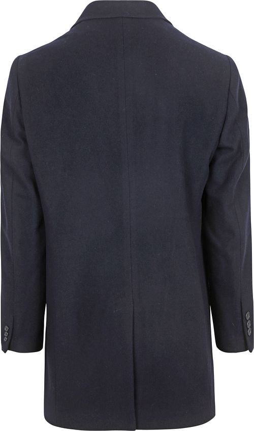 Suitable Coat Wool Twill Navy Product / Achterkant