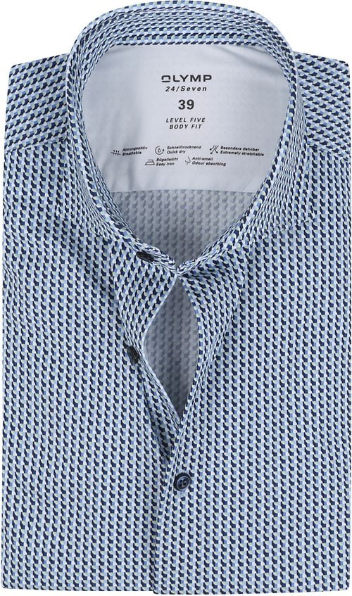 OLYMP Hemd Level 5 SL7 Design Grün Product