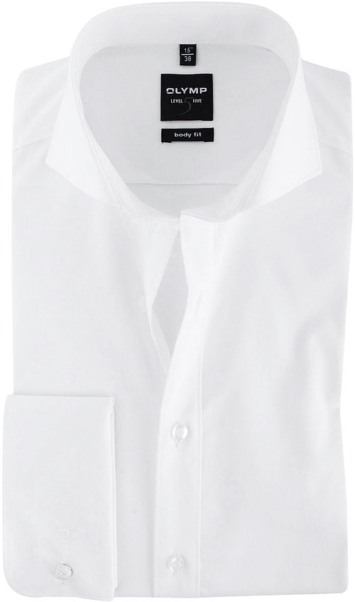Olymp Level Five Shirt Wit Body-Fit Double Cuff Product