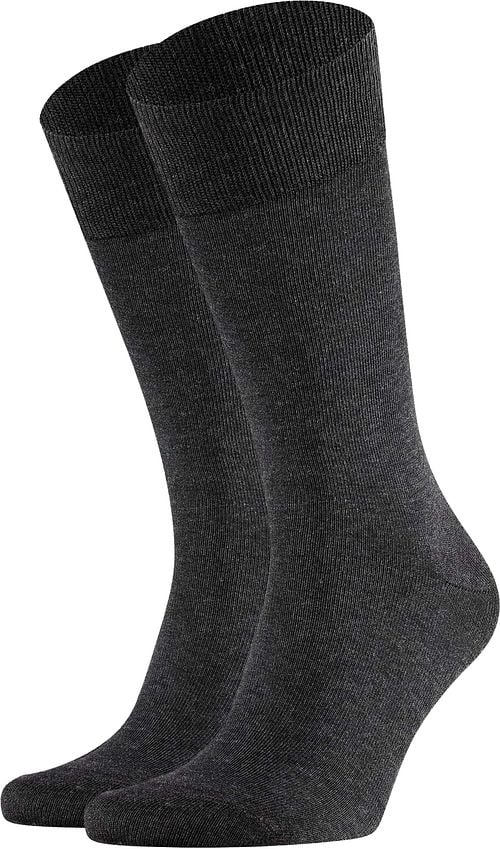 Falke Happy Socks 2 Pair Dark Grey Melange Product