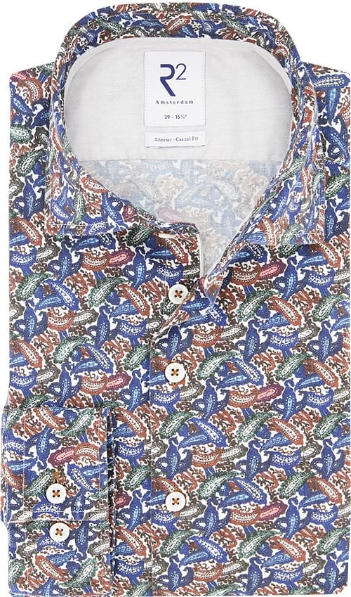 R2 Overhemd Widespread Paisley Meerkleurig Product