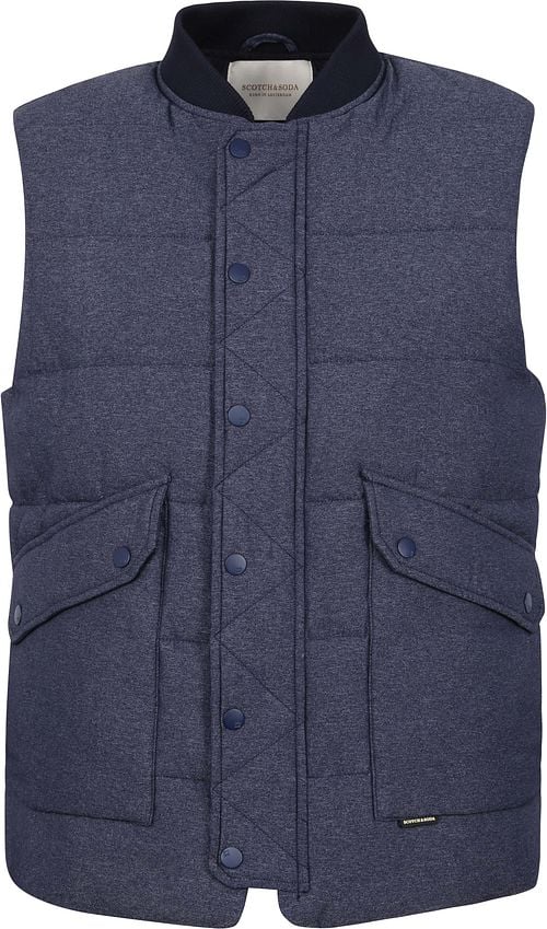 Scotch and Soda Bomber Weste Navy Product