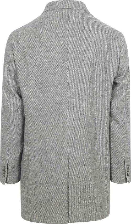 Suitable Coat Wool Twill Grey Product / Achterkant