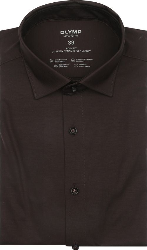OLYMP Shirt Level 5 24/Seven Brown Product