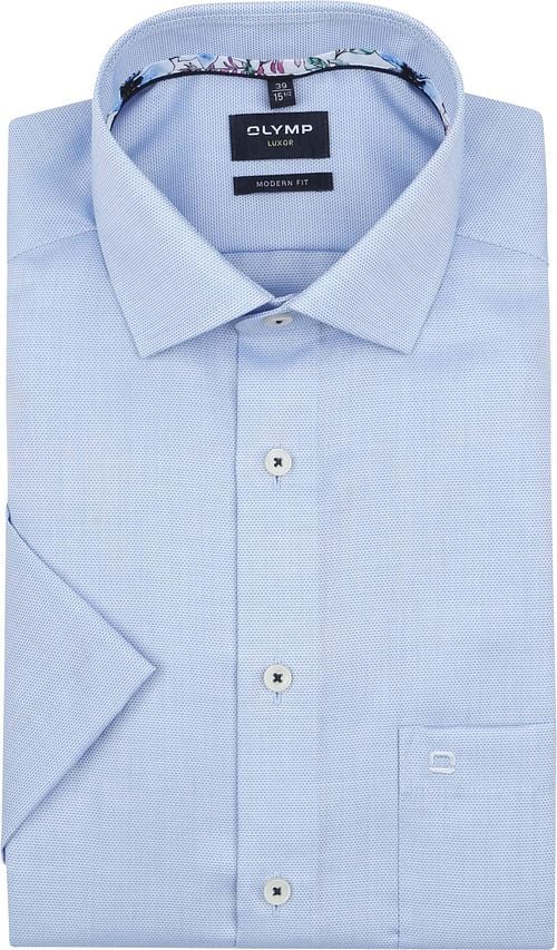 OLYMP Modern-Fit Short Sleeve Shirt Blue Product