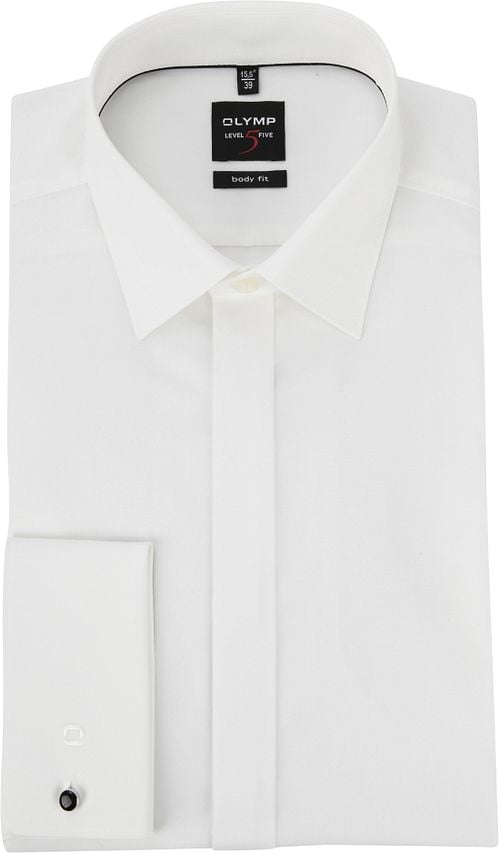 OLYMP Tuxedo Shirt Level 5 Body Fit Ecru French Cuff Product